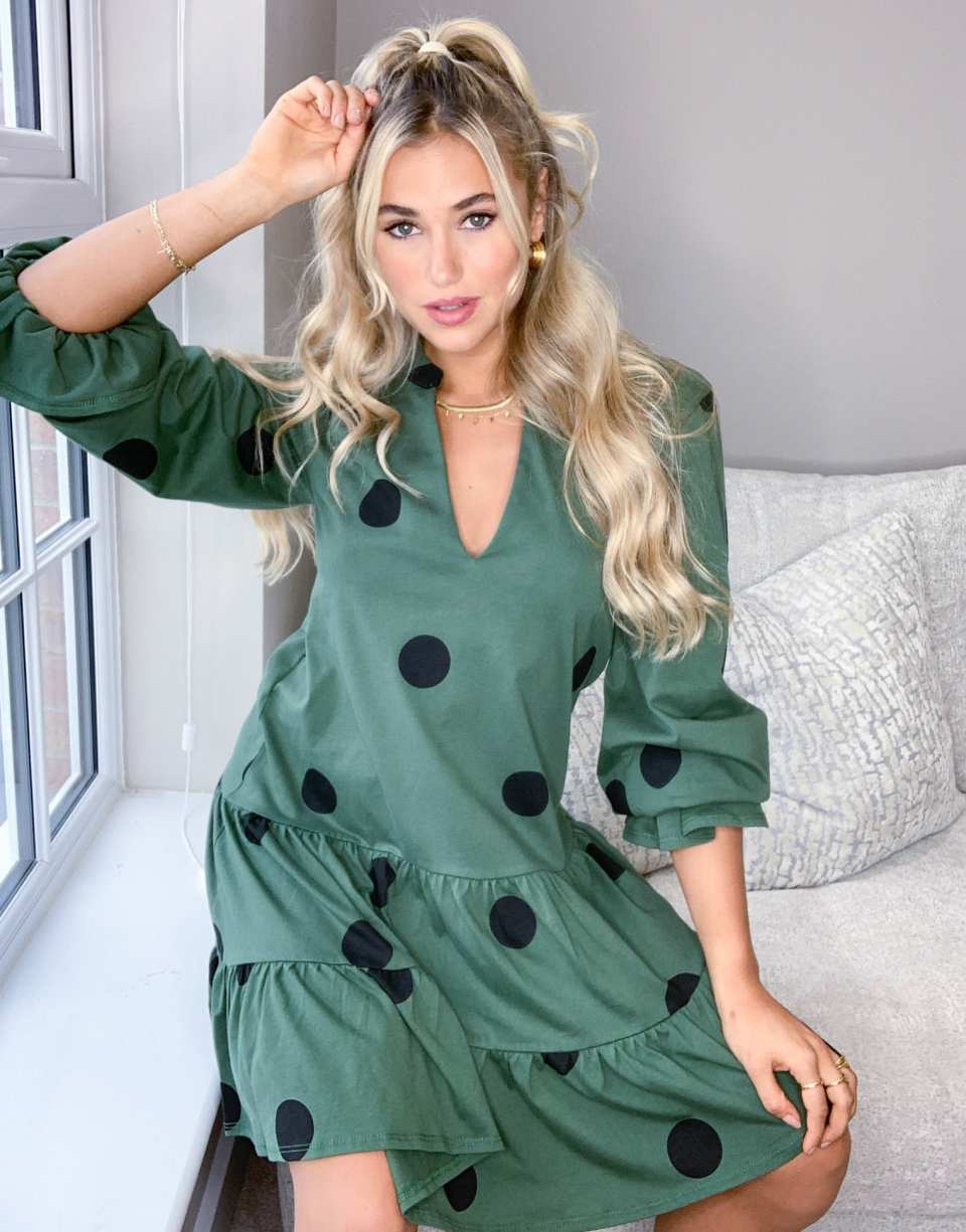 Layered smock dress