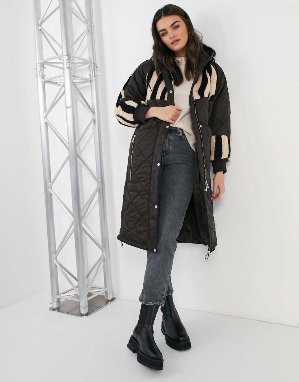 Longline padded parka