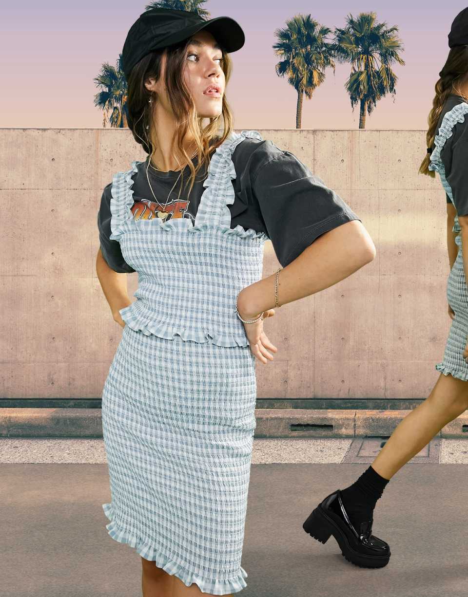 Gingham Bodycon Sundress