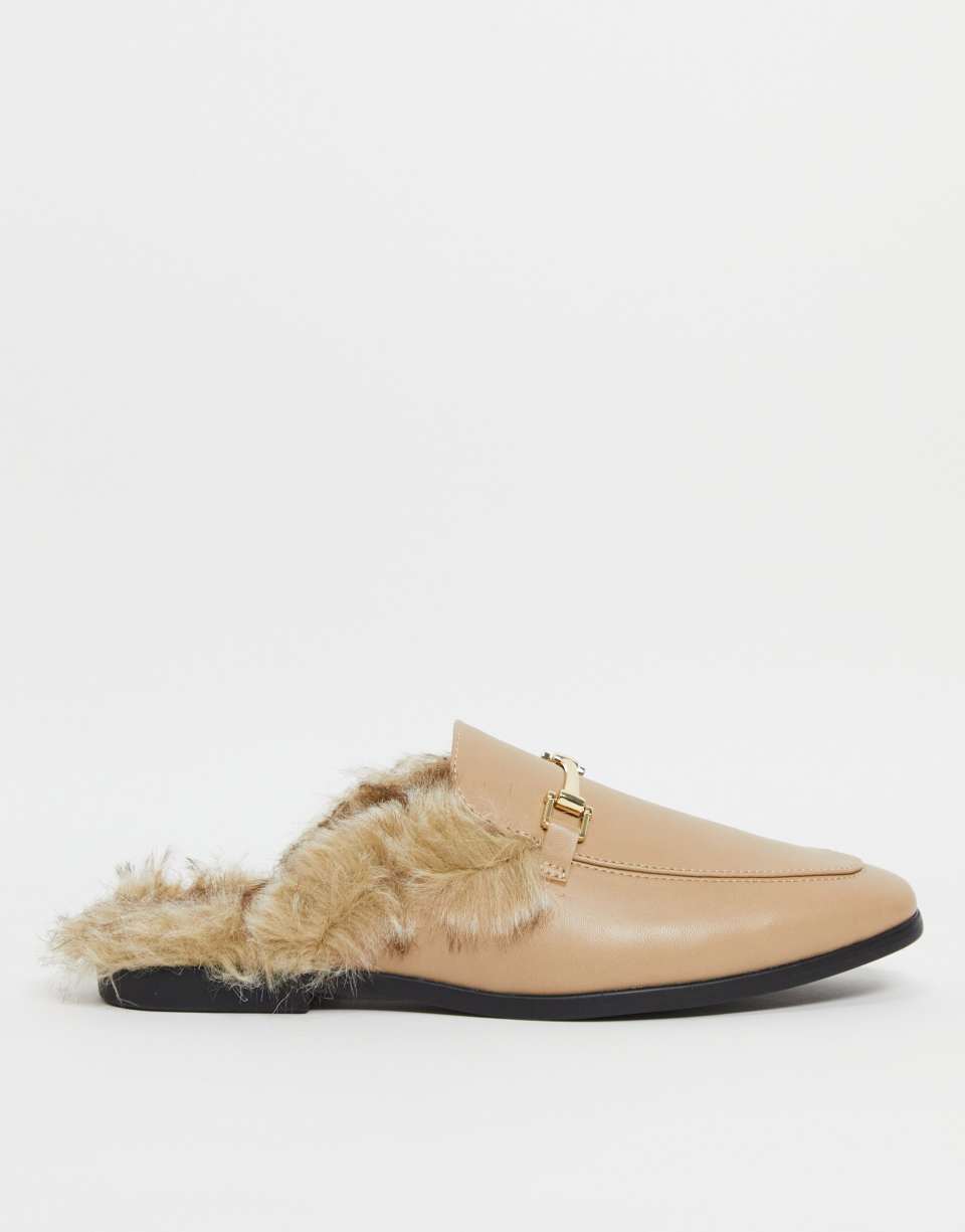 Backless mule loafers