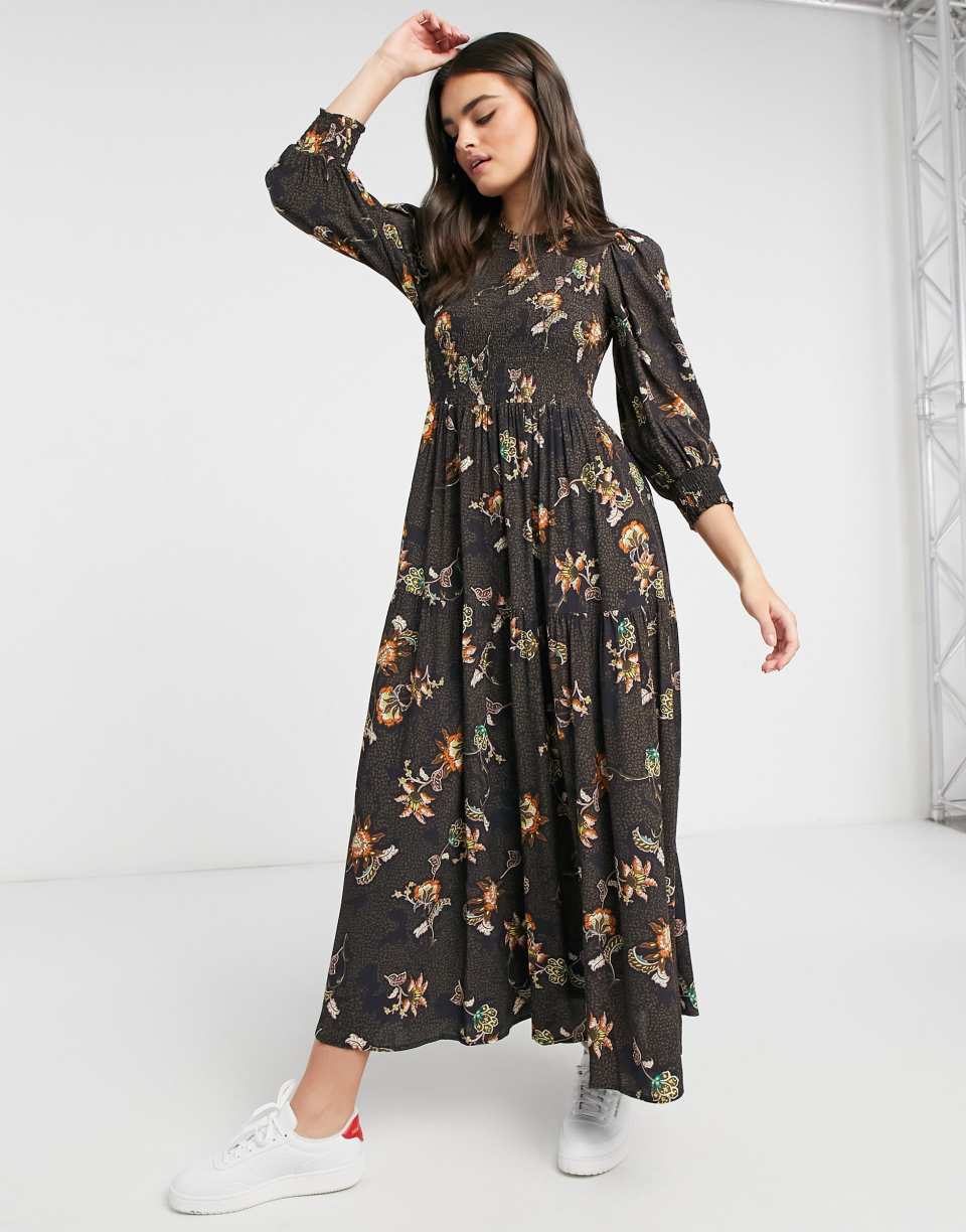 Maxi dress tiered