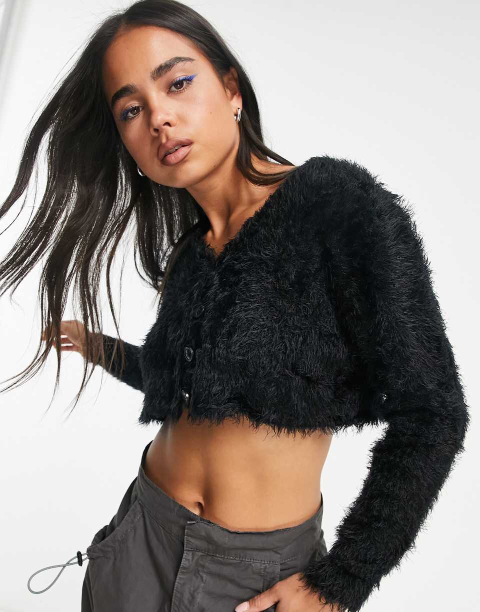 Boxy Fluffy Cardigan