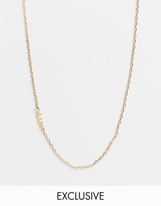 In esclusiva DesignB London - Collana con iniziale 