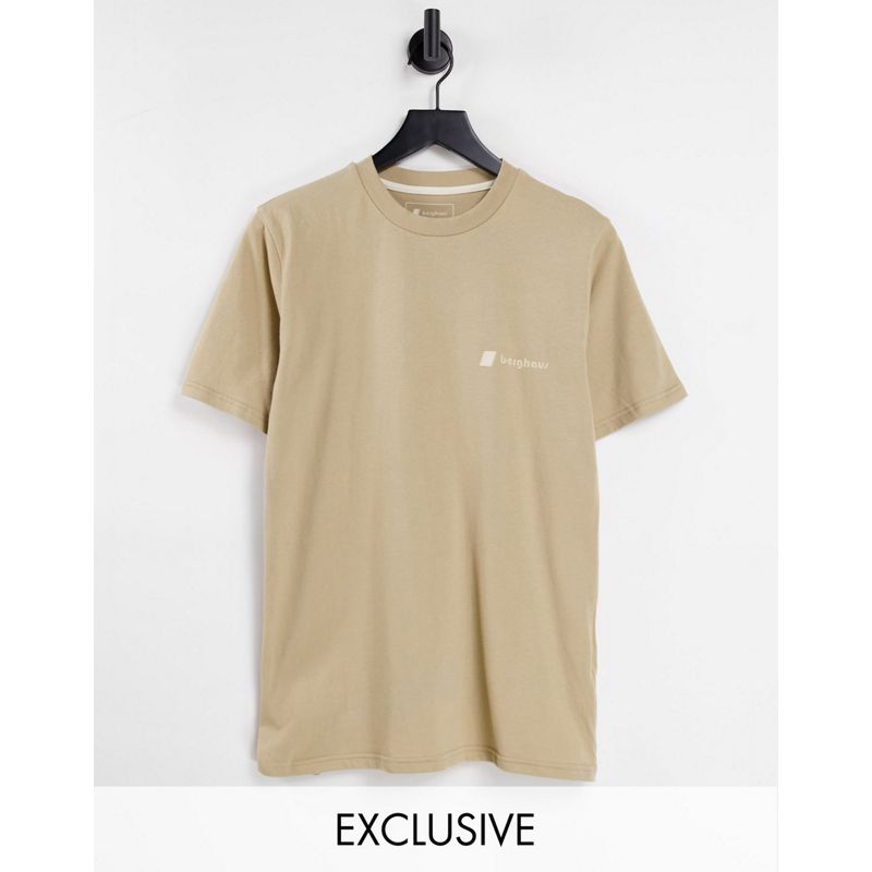 Activewear fUhSg In esclusiva per - Berghaus Heritage - T-shirt beige con logo davanti e dietro