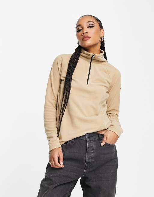 In esclusiva per ASOS - Columbia - Glacial IV 1/2 - Pile beige con zip corta