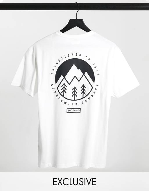 In esclusiva per ASOS - Columbia - Tillamook - T-shirt in bianco 