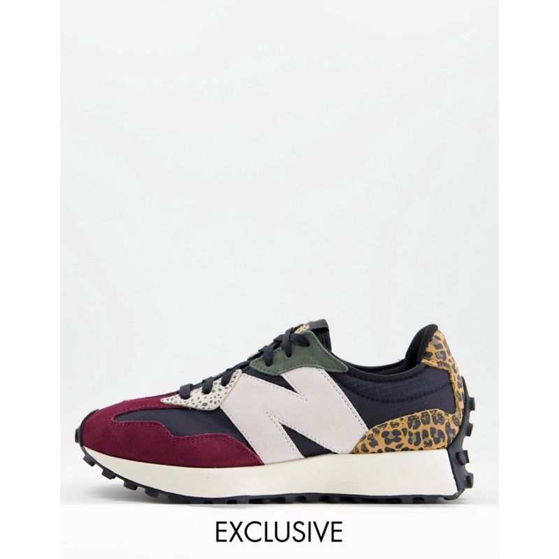 Scarpe Uomo In esclusiva per - New Balance - 327 - Sneakers animalier color block nere