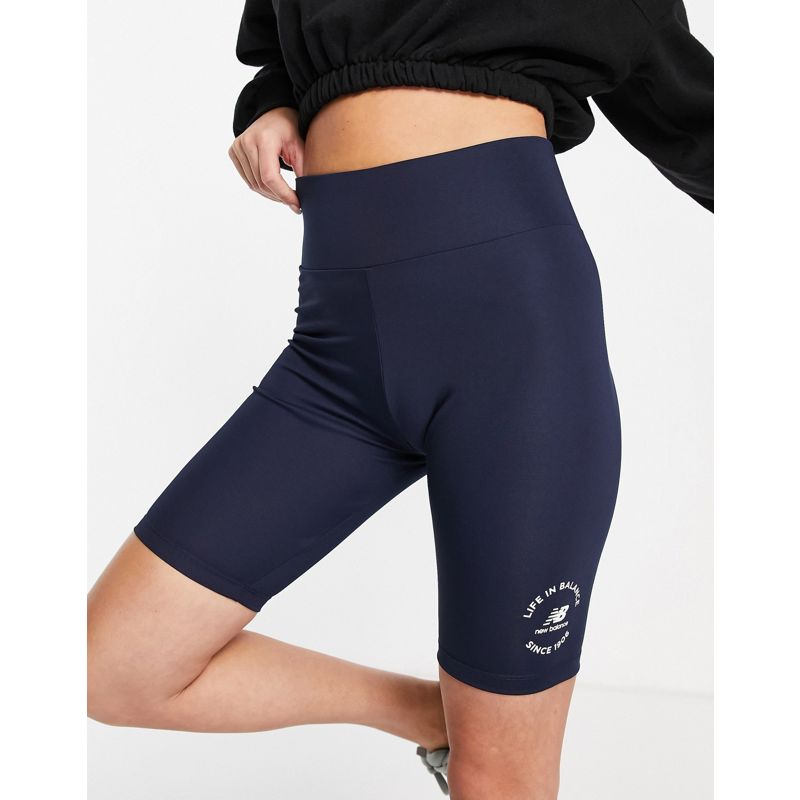 Pantaloncini leggings Donna In esclusiva per - New Balance - Life in Balance - Leggings corti blu navy