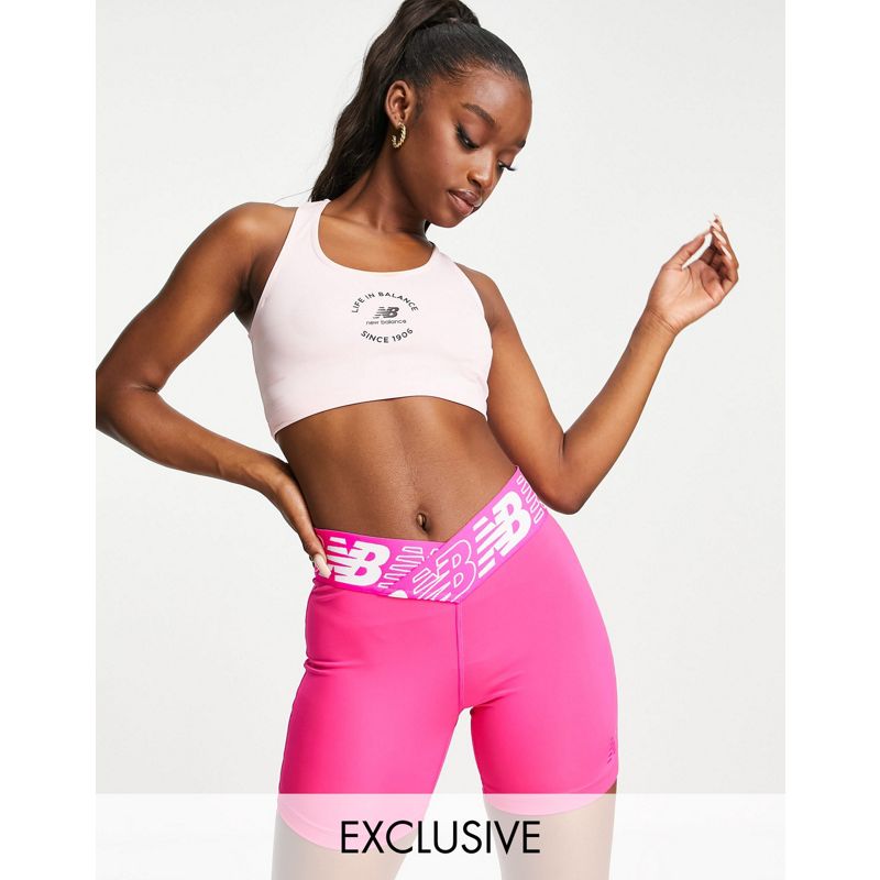 Donna Activewear In esclusiva per - New Balance - Running Relentless - Pantaloncini da 5 pollici rosa acceso