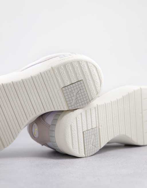 In esclusiva per ASOS - PUMA - Cali Sport - Chunky sneakers bianche e neutro, 3 di 4