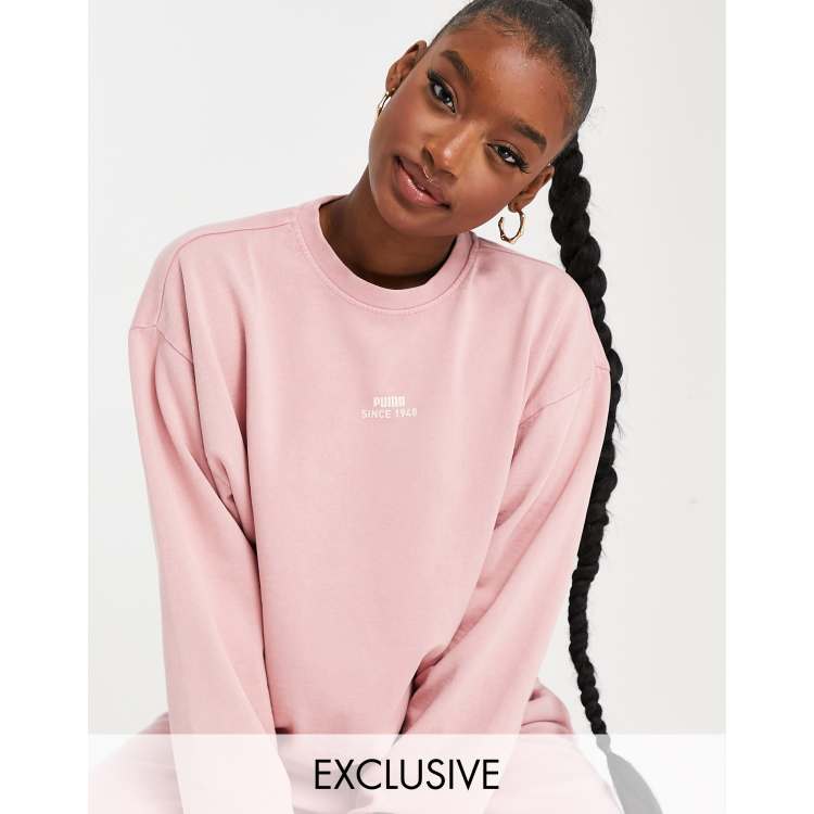 In esclusiva per ASOS PUMA Felpa rosa cipria slavato ASOS