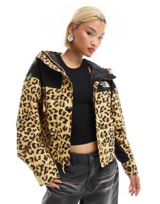 Cardigan con bottoni e tasche, stampa leopardata, manica