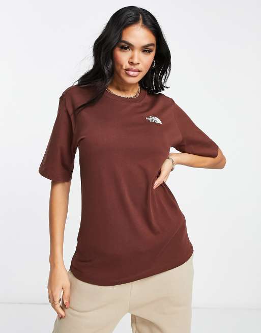 In esclusiva per ASOS - The North Face - Simple Dome - T-shirt comoda marrone