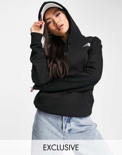 In esclusiva per ASOS - The North Face - Vertical NSE - Felpa con cappuccio nera 