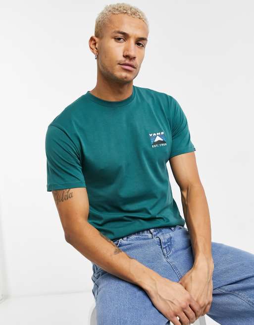 In esclusiva per ASOS - Vans - Mountain - T-shirt verde con stampa sul retro, 2 di 4