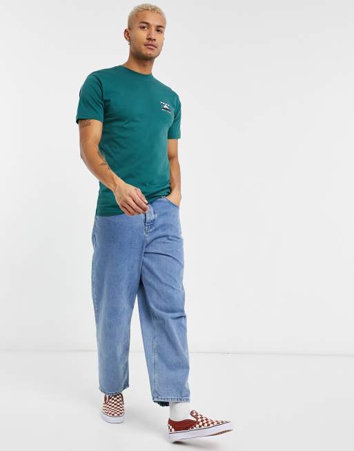 In esclusiva per ASOS - Vans - Mountain - T-shirt verde con stampa sul retro, 3 di 4