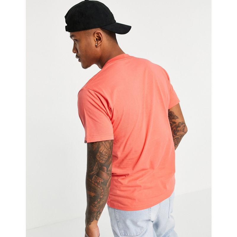 Activewear Uomo In esclusiva per - Vans - T-shirt corallo con logo piccolo
