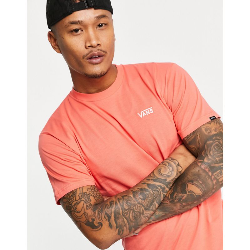 Activewear Uomo In esclusiva per - Vans - T-shirt corallo con logo piccolo