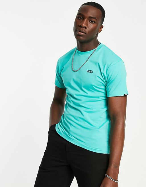 In esclusiva per ASOS - Vans - T-shirt verde acqua con logo piccolo In esclusiva per ASOS - Vans - T-shirt verde acqua con logo piccolo