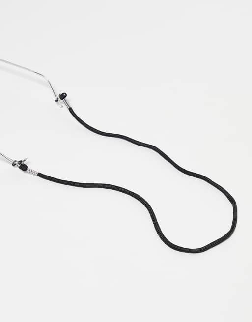 In esclusiva su ASOS - Jeepers Peepers - Catenina per occhiali da sole in corda nera