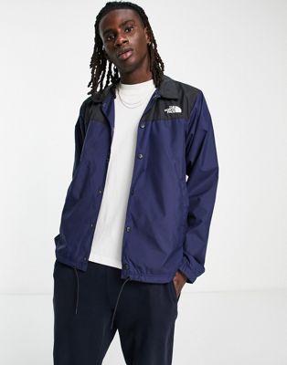 The North Face water repellent coach jacket in navy and black Exclusive at ASOS - ASOS Price Checker
