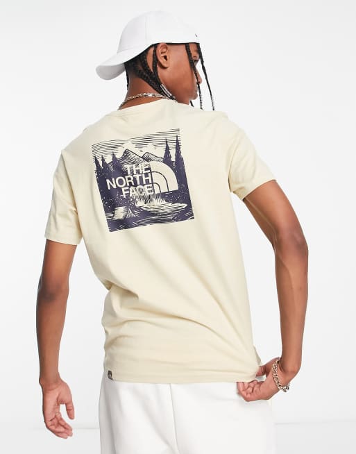 In esclusiva su ASOS - The North Face - Redbox Celebration - T-shirt color pietra con stampa sul retro