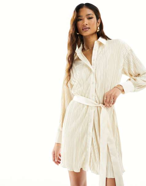 White Shirt Dresses for Women