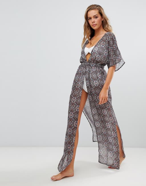In The Style Binky aztec printed maxi kaftan