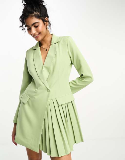 In the store style blazer dress