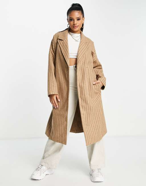 In The Style - Cappotto oversize a righe