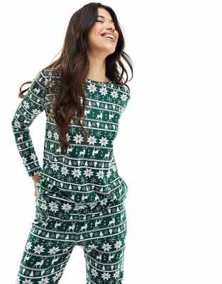 Green Christmas Pyjama Set main image 0
