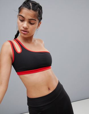 sports bra one shoulder