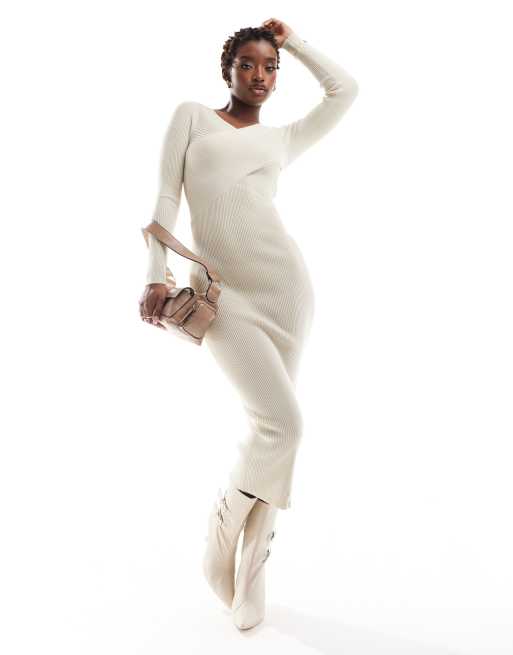 Cream midi 2025 jumper dress