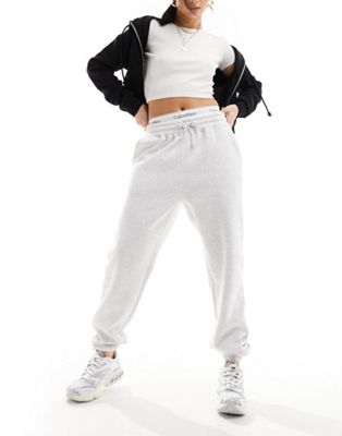 In The Style cuffed leg jogger with drawstring in grey marl - ASOS Price Checker
