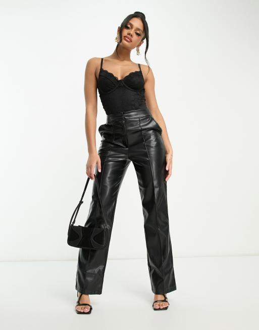 In The Style – Czarne koronkowe body na ramiączkach , 3 z 4