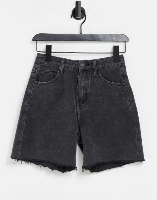 Womens black cut off hot sale shorts