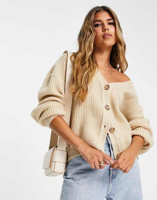 Oatmeal knit cardigan sale