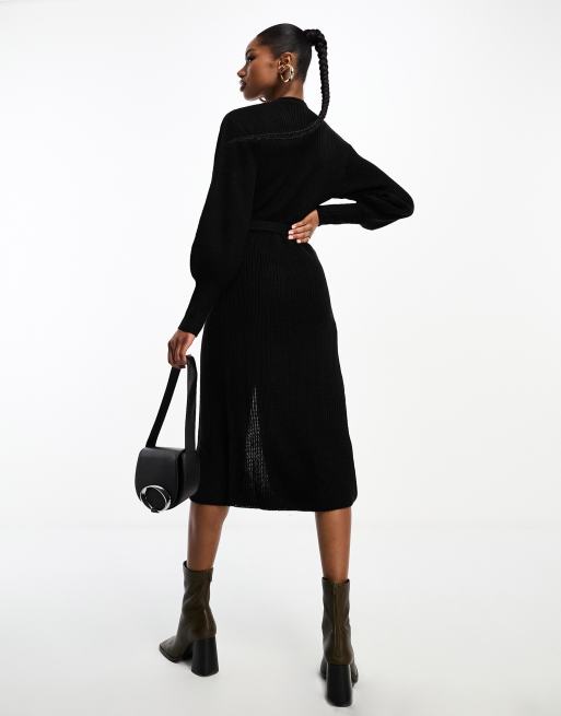 Jumper best sale wrap dress