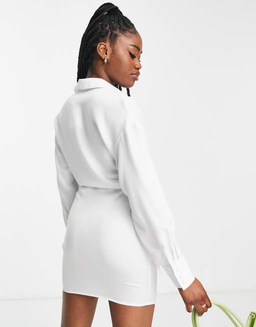 White shirt cheap dress asos