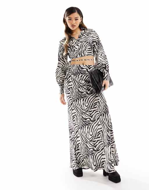 Zebra shirt and skirt sale