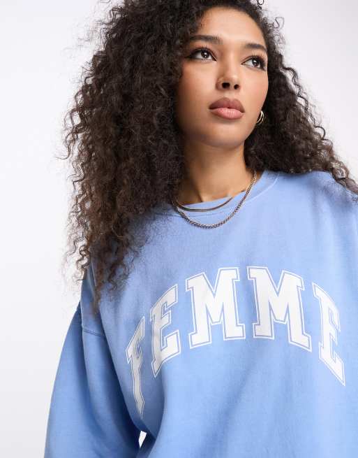 Sweat femme bleu hot sale