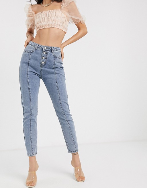 In The Style Fashion Influx straight leg denim jeans