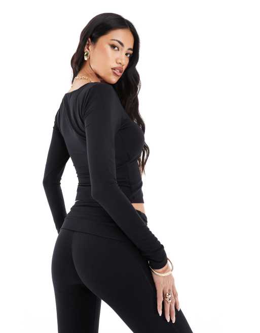 In The Style fITS mix and match slinky sculpt square neck long