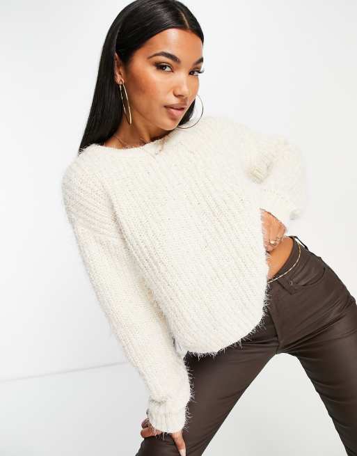 Fluffy knitwear clearance