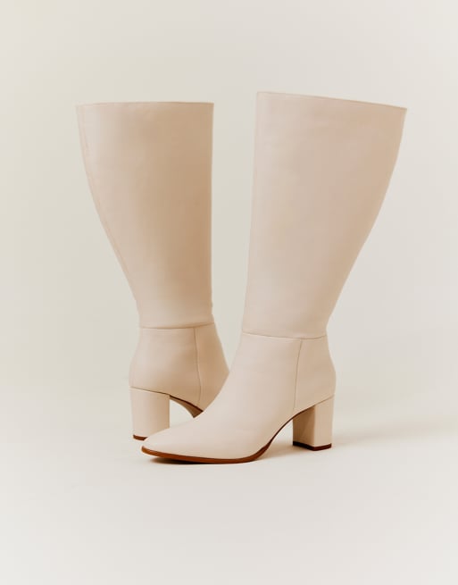 Brown high heel boots outfit sales