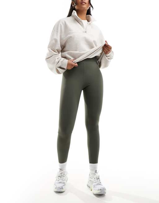 Urban Threads butter soft leggings in slate grey