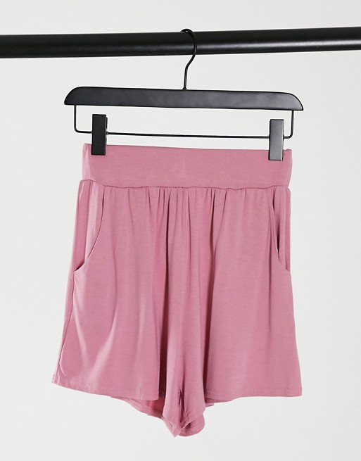 In The Style lounge shorts in pink