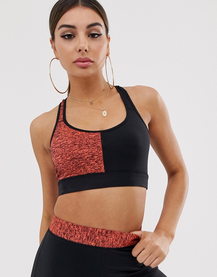 In The Style marl contrast cropped top-Multi
