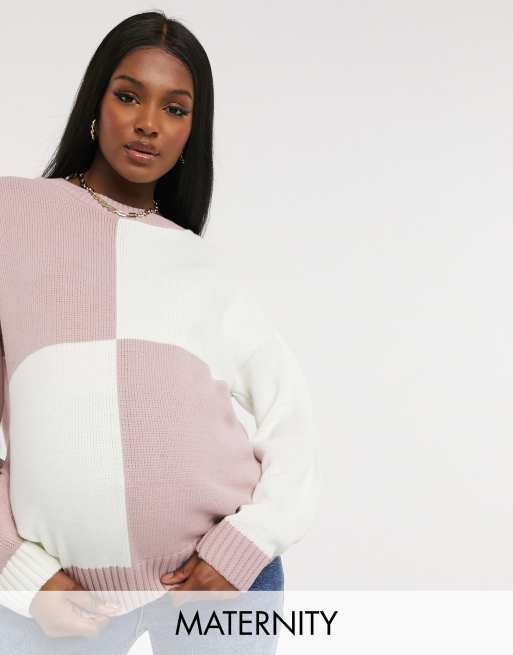 Pink shop maternity jumper