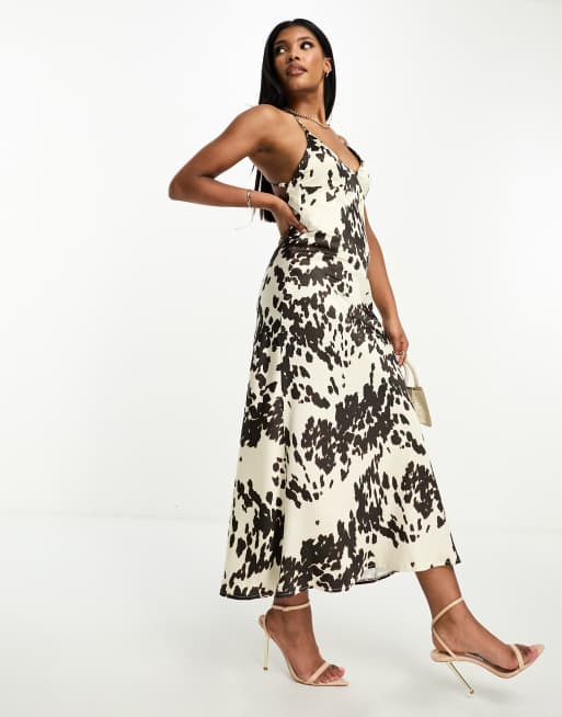 Asos cow outlet dress